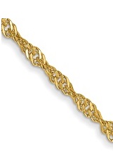 superb teensy-weensy singapore chain gold necklace for babies and kids